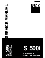 NAD S500i Service Manual предпросмотр