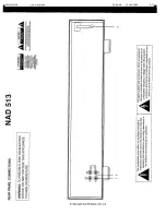 Preview for 2 page of NAD T 513 Ower'S Manual