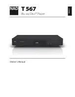 NAD T 567 Owner'S Manual preview