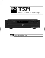NAD T 571 Owner'S Manual preview