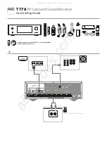 Предварительный просмотр 1 страницы NAD T 778 Quick Setup Manual