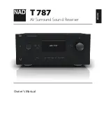 NAD T 787 Owner'S Manual предпросмотр