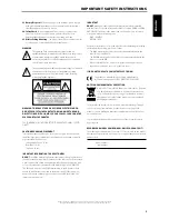 Preview for 3 page of NAD T175 HD Owner'S Manual