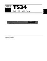 Preview for 1 page of NAD T534 Owner'S Manual