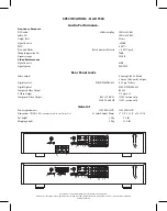 Предварительный просмотр 2 страницы NAD T550 Specifications