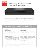 NAD T557 Specifications preview