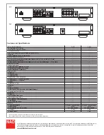 Preview for 2 page of NAD T557 Specifications