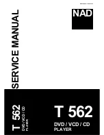 NAD T562 Service Manual preview