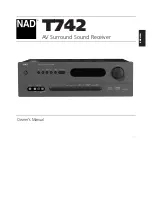 Предварительный просмотр 1 страницы NAD T742 Owner'S Manual