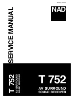 Предварительный просмотр 1 страницы NAD T752 Service Manual