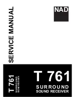 NAD T761 Service Manual предпросмотр