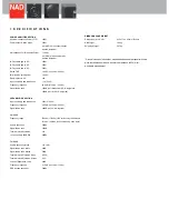 Preview for 4 page of NAD T765 Specifications