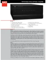 NAD T975 Datasheet preview