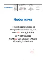 nader NDM3EU-225 Operating Instructions Manual preview