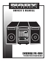 Предварительный просмотр 1 страницы Nady Audio 4180 Owner'S Manual