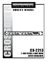 Nady Audio CX-2213 Owner'S Manual preview