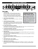 Preview for 4 page of Nady Audio CX-23SW Owner'S Manual