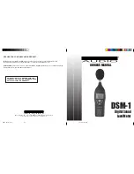 Nady Audio Digital Sound Level Meter DSM-1 Owner'S Manual preview