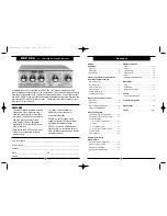 Предварительный просмотр 2 страницы Nady Audio DSP 256 Owner'S Manual