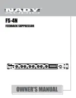 Preview for 1 page of Nady Audio FS-4N Owner'S Manual