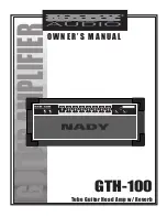 Nady Audio GTH-100 Owner'S Manual preview