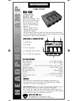 Preview for 1 page of Nady Audio HA-1X4 User Manual