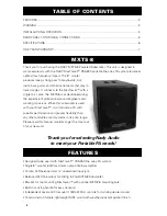 Preview for 2 page of Nady Audio MaxTower MXTS-8 Owner'S Manual