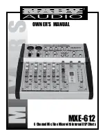 Preview for 1 page of Nady Audio MXE-612 Owner'S Manual