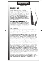 Nady Audio OHCM-20 User Manual предпросмотр