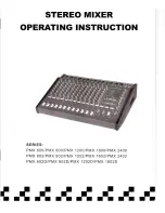 Nady Audio PMX 1200 Operating Instructions Manual preview