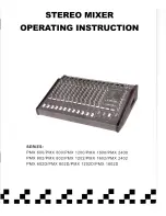 Preview for 1 page of Nady Audio PMX 600 Operating Instructions Manual