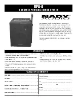 Preview for 2 page of Nady Audio RPA-4 Owner'S Manual