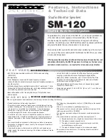 Nady Audio SM-120 Features, Instructions & Technical Data предпросмотр