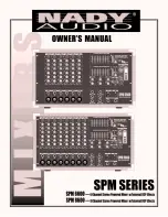 Nady Audio SPM 6600/8600 Owner'S Manual preview