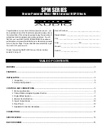 Preview for 2 page of Nady Audio SPM 6600 Owner'S Manual