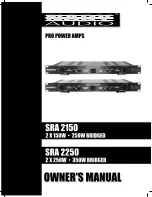 Preview for 1 page of Nady Audio SRA 2150 Owner'S Manual