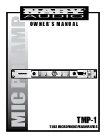 Preview for 1 page of Nady Audio TMP-1 MICPREAMP Owner'S Manual