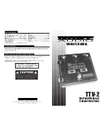 Nady Audio TTV-2 Owner'S Manual preview