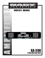 Nady Audio XA-300 Owner'S Manual предпросмотр