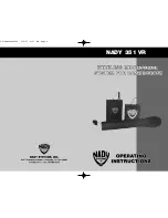 Nady Systems 351 VR Operating Instructions preview