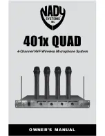 Nady Systems 401X Quad Owner'S Manual preview