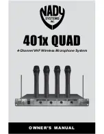 Preview for 1 page of Nady Systems 401X Quad Owner'S Manual