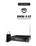 Nady Systems DKW-3 LT Owner'S Manual preview