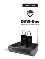 Предварительный просмотр 1 страницы Nady Systems DKW-Duo Owner'S Manual