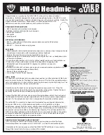 Nady Systems HM-10 Headmic User Manual preview