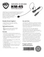 Nady Systems HM-45 User Manual preview