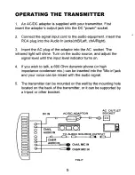 Preview for 6 page of Nady Systems IR System 200 Owner'S Manual