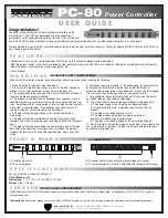 Preview for 1 page of Nady Systems PC-80 User Manual