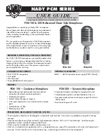 Nady Systems PCM-100 User Manual preview