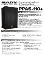 Preview for 1 page of Nady Systems PPAS -110+ Features, Instructions & Technical Data